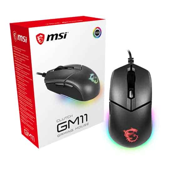 MSI Clutch GM11 RGB Wired Optical Gaming Mouse